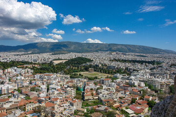 Fototapeta na wymiar アテネ・アクロポリスから眺めるアテネ市街