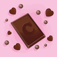 chocolate square poster
