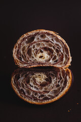 croissant with chocolate