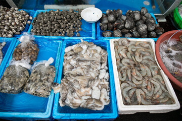 각종생선과 조개류 사진, 전복, 멍게, 매생이, 생태, 조기구이, 고등어, 병어, 민어, 낙지, 갈치, 농어, 게, 꼬막 사진