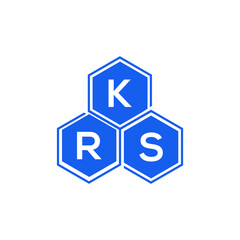 KRS letter logo design on White background. KRS creative initials letter logo concept. KRS letter design. 
