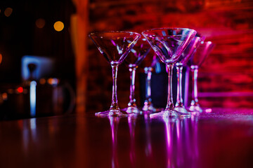 neon bar glasses