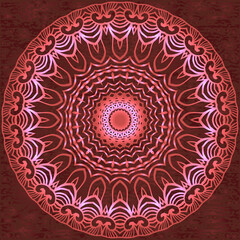 Circle floral ornament, EPS10 - vector graphics.