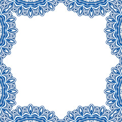 Frame ornament vintage design.