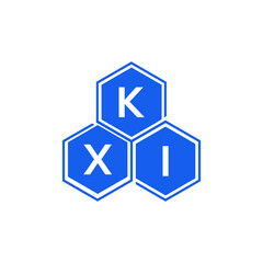 KXI letter logo design on White background. KXI creative initials letter logo concept. KXI letter design. 
