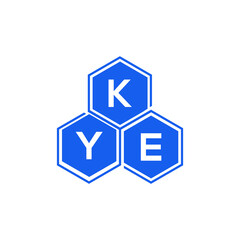 KYE letter logo design on White background. KYE creative initials letter logo concept. KYE letter design. 
