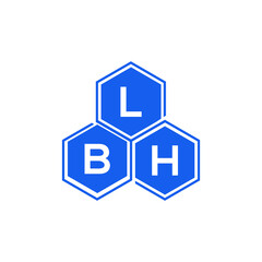 LBH letter logo design on White background. LBH creative initials letter logo concept. LBH letter design. 
