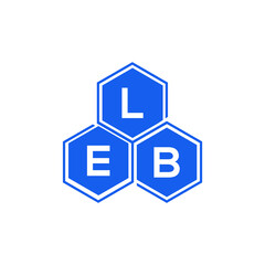 LEB letter logo design on White background. LEB creative initials letter logo concept. LEB letter design. 