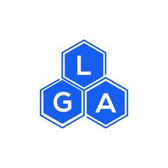 LGA letter logo design on White background. LGA creative initials letter logo concept. LGA letter design. 