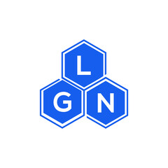 LGN letter logo design on White background. LGN creative initials letter logo concept. LGN letter design. 