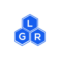 LGR letter logo design on White background. LGR creative initials letter logo concept. LGR letter design. 