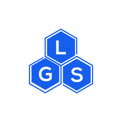 LGS letter logo design on White background. LGS creative initials letter logo concept. LGS letter design. 