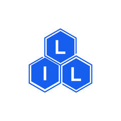 LIL letter logo design on White background. LIL creative initials letter logo concept. LIL letter design. 