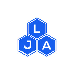 LJA letter logo design on White background. LJA creative initials letter logo concept. LJA letter design. 