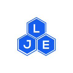 LJE letter logo design on White background. LJE creative initials letter logo concept. LJE letter design. 