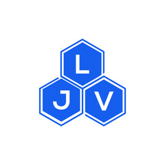 LJV letter logo design on White background. LJV creative initials letter logo concept. LJV letter design. 