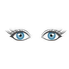pair of female eyes vector design