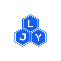 LJY letter logo design on White background. LJY creative initials letter logo concept. LJY letter design. 