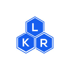 LKR letter logo design on White background. LKR creative initials letter logo concept. LKR letter design. 