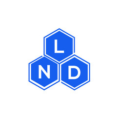 LND letter logo design on White background. LND creative initials letter logo concept. LND letter design. 