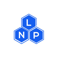 Obraz premium LNP letter logo design on White background. LNP creative initials letter logo concept. LNP letter design. 