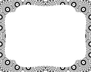 Frame ornament vintage floral design.