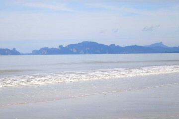 Tranquil scene of sea and beach