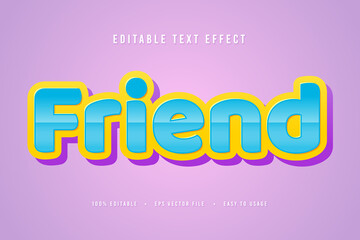 decorative friend Font and Alphabet vector