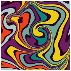 Vibrant Swirl background for fashion and interior works, An abstract colorful psychedelic wavy background.