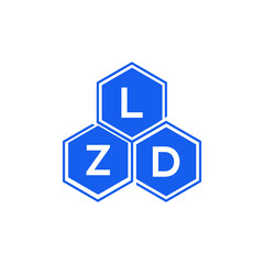 LZD letter logo design on White background. LZD creative initials letter logo concept. LZD letter design. 