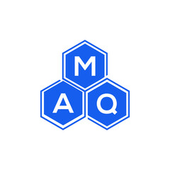 MAQ letter logo design on White background. MAQ creative initials letter logo concept. MAQ letter design. 