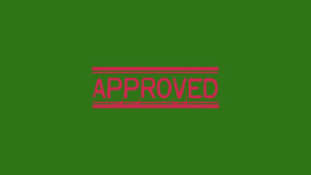 gratis stamp animation on green,businessman hand stamping