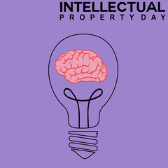 Basic RGB. World Intellectual Property Day. vector illustration. Suitable for gretting card. 