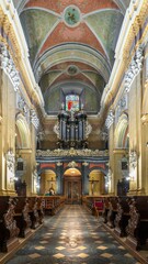Fototapeta na wymiar Bazylika Świętego Michała Archanioła Sanktuarium Męczeństwa Świętego Stanisława na Skałce
