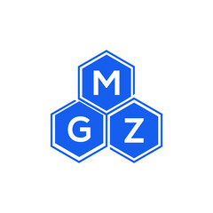 MGZ letter logo design on white background. MGZ creative initials letter logo concept. MGZ letter design.
 