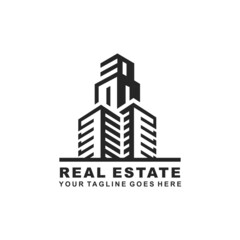 Obraz premium Real estate logo design vector illustration