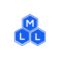 MLL letter logo design on White background. MLL creative initials letter logo concept. MLL letter design. 