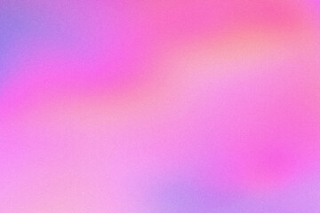 Abstract pastel pink purple holographic blurred grainy neon gradient digital background texture. Colorful digital grain soft noise effect pattern. Lo-fi multicolor vintage retro design.
