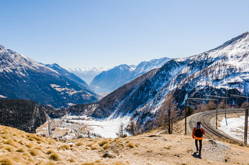 Poschiavo, Bernina, Val Poschiavo, Alp Grüm, Lago di Poschiavo, Puschlav, Val Bernina,...