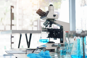 Laboratory research concept, Research and development of vaccines with high technology equipment