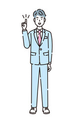 人物イラスト　線画