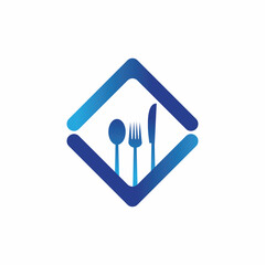 fork and spoon restaurant logo vector template Part 2