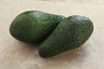 Fresh ripe green organic exotic avocado