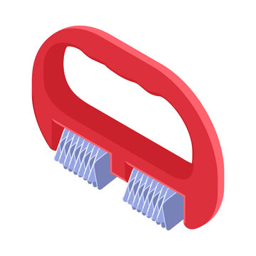 red meat tenderizer isometric view