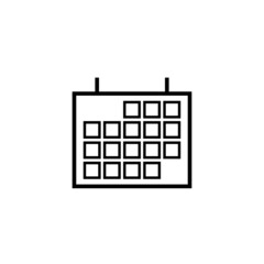Graphic flat calendar icon for your design and website