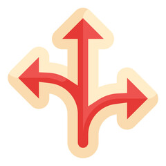 directional flat icon