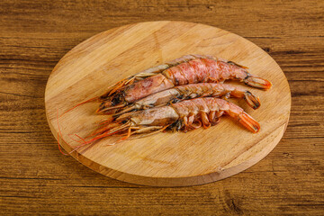 Tasty big Langoustine over the board