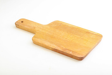 Wooden board for kitchen isolated