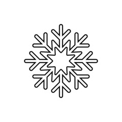 Snowflake icon in line style