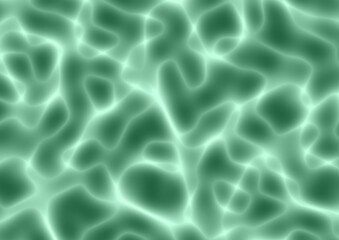 Abstract art dark gray color background with wavy neon white lines. Backdrop with curve shiny emerald ornate.